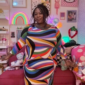 Colorful Striped Maxi Dress